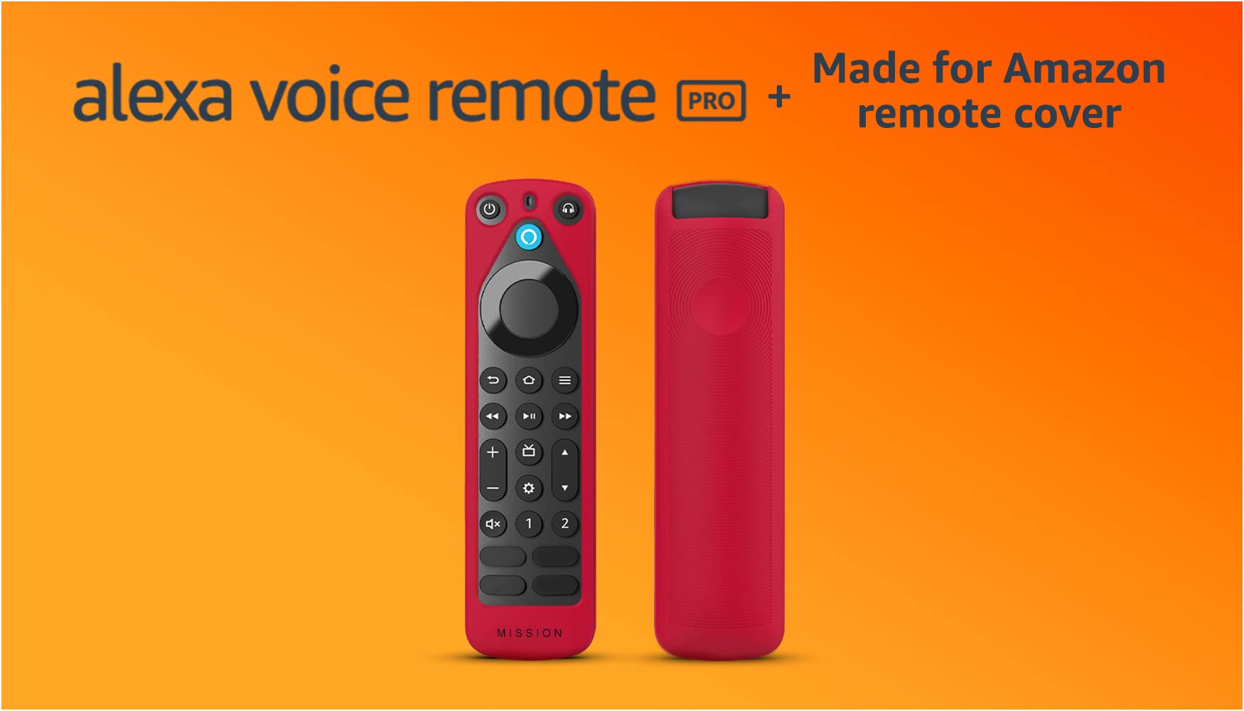 Alexa Voice Remote Pro with Red Remote Cover