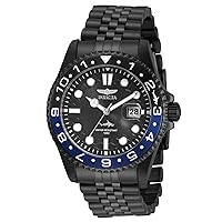 Invicta Men's 30627 Pro Diver Quartz 3 Hand Black Dial Watch