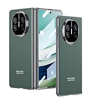 Smartphone Flip Cases Case Compatible with Huawei Mate X5 with Built-in Screen Protector Full Body Case, Thin Hard PC + PU Protective Cover Compatible with Huawei Mate X5 Flip Cases ( Color : Green )