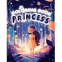 Fairy Tales and Princesses Coloring book (French Edition)