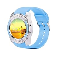 Y1 blueteeth Smart Watch with Touch Screen Camera/SIM Card Slot Waterproof Smart Watch Blue Fashion CE