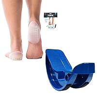 ProStretch Original Calf Stretcher & Tuli's Heavy Duty Gel Heel Cups Bundle - Plantar Fasciitis & Heel Pain Relief