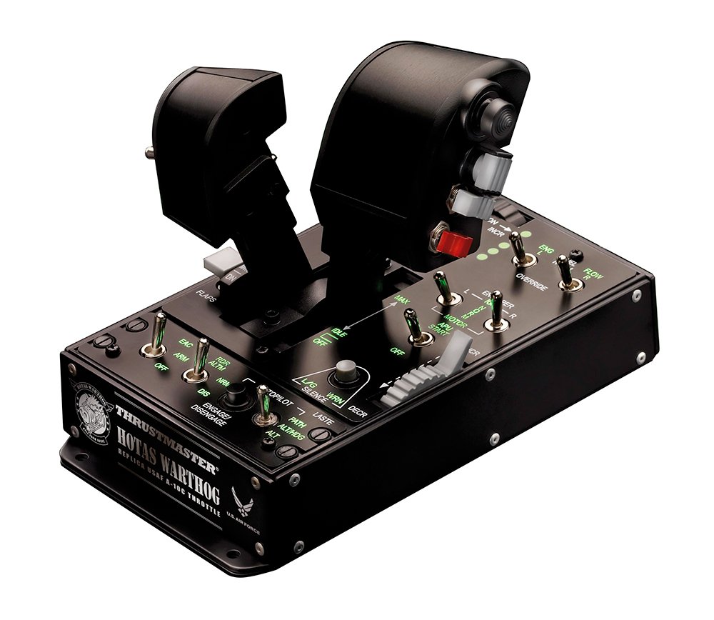 Thrustmaster HOTAS Warthog Dual Throttles for Flight Simulation, Official Replica of the U.S Air Force A-10C Aircraft (PC)