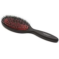 Fendrihan Genuine Boar Bristle and Nylon Hair Brush and Scalp Massager, Lacquered Beechwood MADE IN GERMANY (Medium)