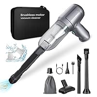 Cordless Car Vacuum Cleaner -3-in-1 Handheld Vacuum Cleaner with Brushless Motor, 15000PA High Power Mini Vacuum Cleaner for Car/Office/Home, to inflate/Deflate for Swimming Ring/Vacuum Bag