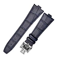 Richie strap] 25mm Leather Replacement Watch Band Strap Buckle for Vacheron Constantin Overseas Series
