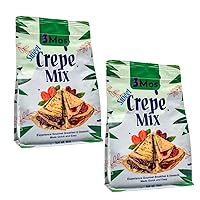 3Mos Traditional French Style Gourmet Crepe, Waffle, Pancake, Dessert Mix - Just add water or milk (2 Pack 16oz each) Quick & Easy Breakfast