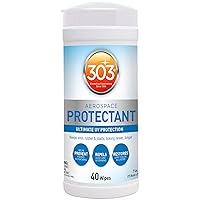 303 Products Aerospace Protectant Wipes – UV Protection – Repels Dust, Dirt, & Staining – Smooth Matte Finish – Restores Like-New Appearance – 40 Count (30321)