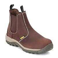 DEWALT Level Men's Slip-On, Steel Safety Toe, Leather Work Boots