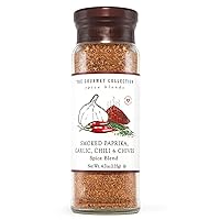 The Gourmet Collection Seasoning Blend, Smoked Paprika, Garlic, Chili & Chives Spice Blend-Salt Free Seasonings for Cooking Chicken, Beef, Pork, Fish.