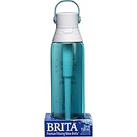 Brita 26 Ounce Premium Filtering Water Bottle with Filter - BPA Free - Sea Glass