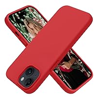 OTOFLY Compatible with iPhone 15 Plus Case, Silicone Shockproof Slim Thin Phone Case for iPhone 15 Plus (6.7 inch), (Red)