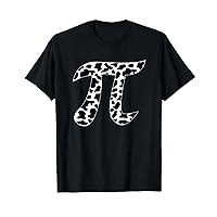 Cow Pattern Pi Day Symbol - Cowpie Math Lover T-Shirt