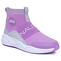 Nautica Kids Silas High-Top Sock Slip-On Sneaker with Enhanced Ankle Support | Available in Big Kid, Little Kid, and Toddler Sizes for Boys and Girls