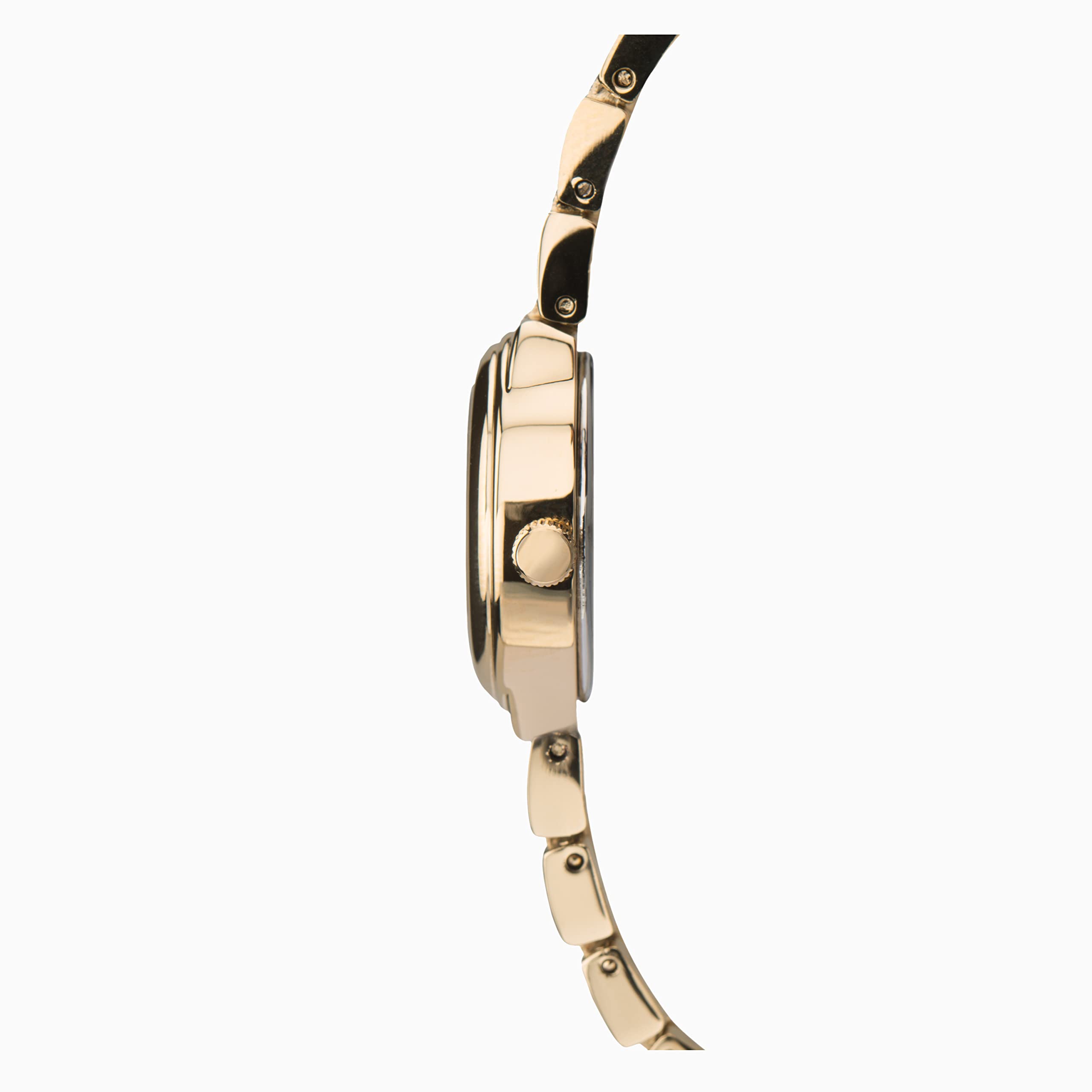 Sekonda 18mm Women's Quartz Watch with Oval Mother of Pearl Dial and Gold Alloy Foldover Clasp Bracelet