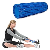 Stretching Strap & Prostretch Nonagon Foam Roller for Muscle Tightness & Physical Therapy