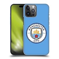 Head Case Designs Officially Licensed Manchester City Man City FC Blue Full Colour Badge Hard Back Case Compatible with Apple iPhone 14 Pro Max