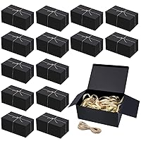 WYKOO 20 Pack 9 x 6 x 4 Inch Gift Boxes, Sturdy Gift Boxes with Lids, Bridesmaid Proposal Box, Cardboard Gift Box for Craft Boxes with 33 ft Twine for Christmas, Birthday, Cupcake Boxes, Crafting