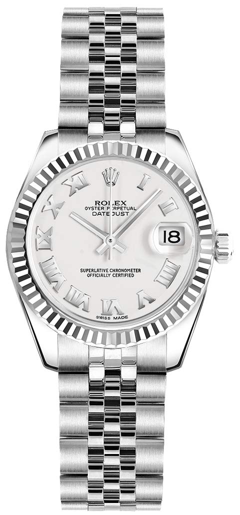 Rolex Lady-Datejust 26 179174 White Dial with Roman Numerals