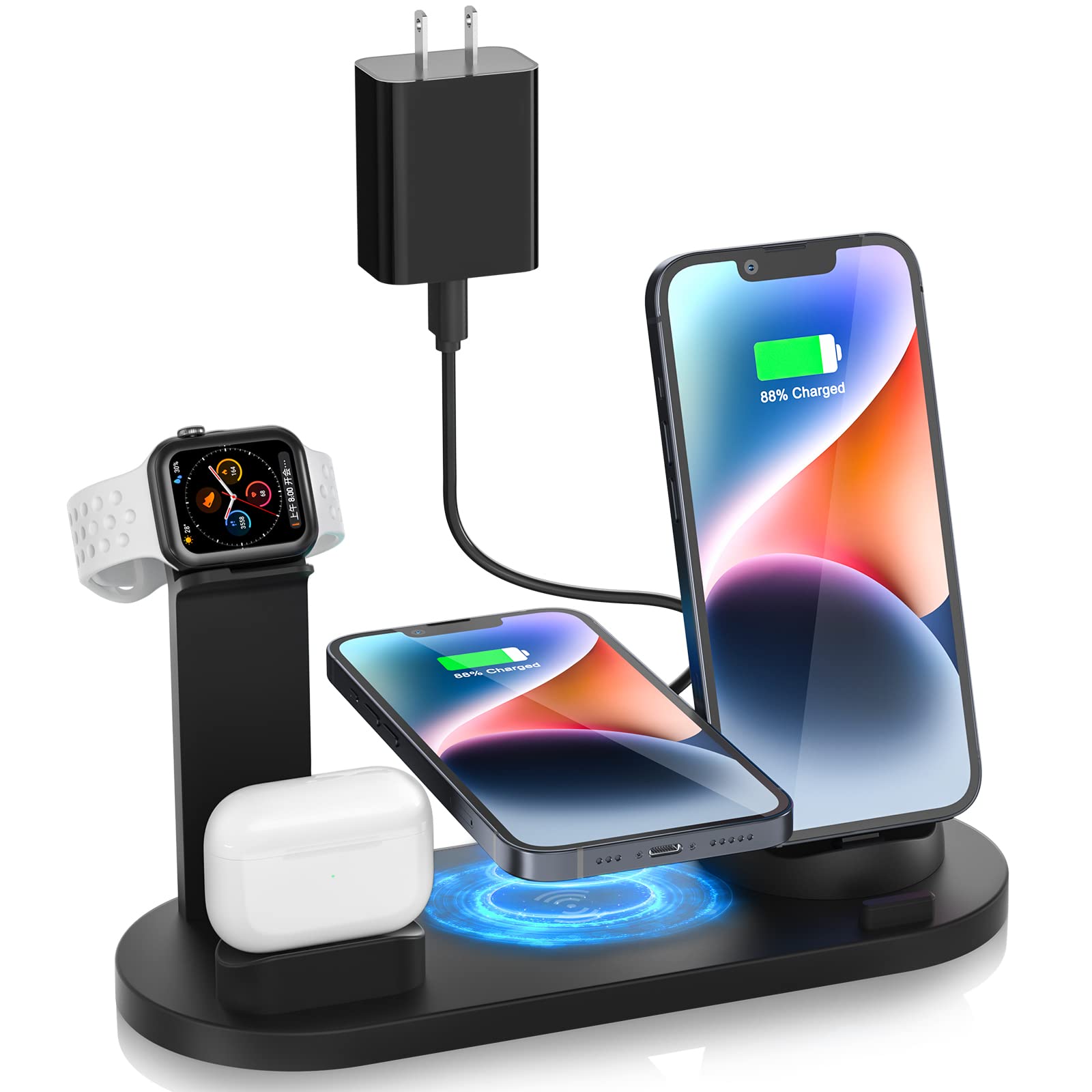 Mua 4 in 1 Wireless Charging Station for Apple Products, Wireless Charger  for All Apple Watch/Airpods Series, Charging Dock for iPhone 14/14  Plus/13/12/11/X/Xs/8 trên Amazon Mỹ chính hãng 2023 | Fado