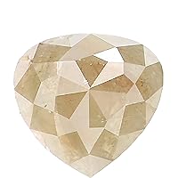Natural Loose Heart Diamond Grey Color 0.42 CT 4.80 MM Heart Shape Rose Cut Diamond KR1270