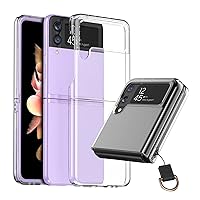 Araree AR21947GZFP3 Galaxy Z Flip 3 5G Clear Case, Shockproof, Scratch-Resistant, Tarnish Resistant, Hard Case, Camera Protection Design, Galaxy NUKIN Clear
