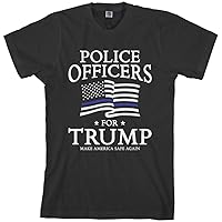 Threadrock Men's Police Officers for Trump T-Shirt