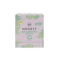The Honest Company Hydrate + Cleanse Naturally Scented Wipes | Cleansing Multi-Tasking Wipes | 99% Water, Plant-Based, Hypoallergenic | Aloe + Cucumber, 240 Count