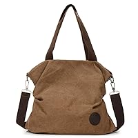 Women Casual Canvas Cross-body Travel Handbags for School Large Shoulder Bag
