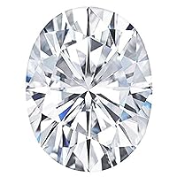 5.0CT Oval Cut Loose Moissanite, VVS1 Colorless Loose Gemstone for Engagement Ring, Earring, Pendant, Bands and Jewelry