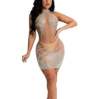 Boho Maternity Dress for Photoshoot,Europe and The United States Mesh See Through Hollow Package Hip Sexy Hot D