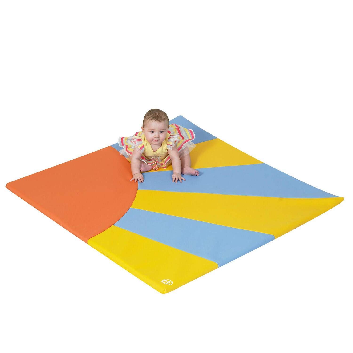 Children's Factory Sunshine Mat, Cushioned Floor Mat for Kids, Daycare and Preschool Floor Mat