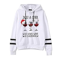 Ugly Christmas Hoodie for Women Funny Xmas Print Longsleeve Hooded Sweatshirts Casual Pullover Sweatshirts with Pockets