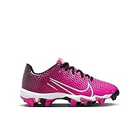 Nike Girls Hyperdiamond 4 Keystone GG Molded Softball Cleats SZ 4 Black | Pink