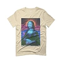 Mona Lisa Aesthetic Art Retro Japanese Anime Vaporwave for Men T Shirt