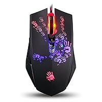 Bloody A60L Optical Gaming Mouse with Light Strike (LK) Switch & Scroll - Fully Programmable and Advance Macros (A60L)