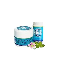 Gran's Remedy Natural Shoe Deodorizer and Foot Odor Eliminator Powder - Absorb Sweat and Moisture, Neutralize Smelly Odors - Cooling Bundle