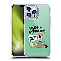 Head Case Designs Officially Licensed Looney Tunes Tweety and Sylvester The Cat Season Soft Gel Case Compatible with Apple iPhone 13 Pro Max and Compatible with MagSafe Accessories