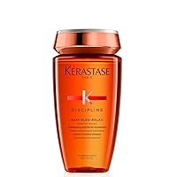 KERASTASE Discipline Oleo-Relax Shampoo | Oil-infused Anti-Frizz Shampoo | Moisturizes and Protects Hair | Reduces Tangling | With Shorea butter and Coconut Oil | For All Hair Types | 8.5 Fl Oz