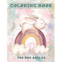 Easter Basket Stuffers: Easter Coloring Book for Kids Ages 4-8: Cute Easter Themes, Perfect Easter Gift Idea for Girls and Boys
