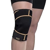 unisex adult Rapid Relief Knee Wrap with Hold/Cold Therapy Abdominal Support, Black, Adjustable