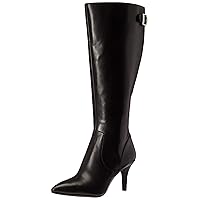 Anne Klein Women's Fliss Dress Boot Knee High, Black, 10.5 Medium/Wide Shaft US