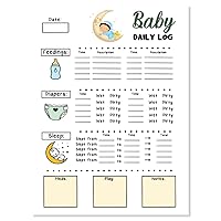 Baby's Daily Log Book For Newborns: Newborn Baby Log Tracker Journal Book, first 100 days baby logbook, Baby's Eat, Sleep and Poop Journal, Infant ... Breastfeeding Record Tracking Chart 100 Sheet