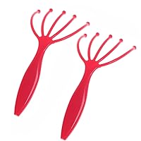 2 Pack Head Massager Neck Massage Octopus Scalp Stress Relax Spa Therapy Healing, Soft Resin Finger Gripper Claw Scalp Massage Tool, Head Care Relieve Stress Accessories