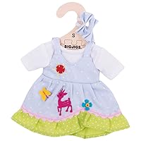 Bigjigs Toys Blue Spotted Rag Doll Dress for 11