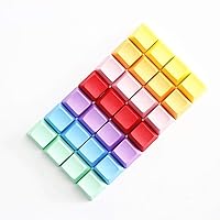 1 Pcs Blank Thick PBT Keycaps R1 R2 R3 R4 Single Switch OEM Height for Cherry MX RGB Gaming Mechanical Keyboard (R3, Red)