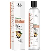 Nourish Beaute Vitamins Premium Conditioner for Hair Loss to Promote Hair Regrowth, Fragrance Free, 10 Ounce
