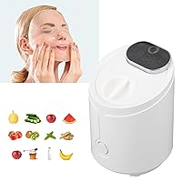 Face Mask Maker Machine, DIY Fruit Vegetable Facial Mask Machine with Voice Control White, Automatic, Quiet, Beauty Facial SPA, Face Mask Cream Making Device, Face Mask Maker (US