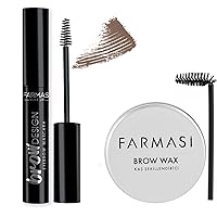 Farmasi Brow Set: Farmasi Brow Wax & Farmasi Brown Design Mascara (Blonde)