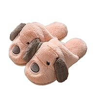 Unisex Novelty Cute Animal Slippers Winter Warm House Slippers Thermal Soft Plush Slippers Slip-on Shoes Memory Foam Non-Slip Fuzzy Fluffy Slippers Home Indoor Bedroom Slippers